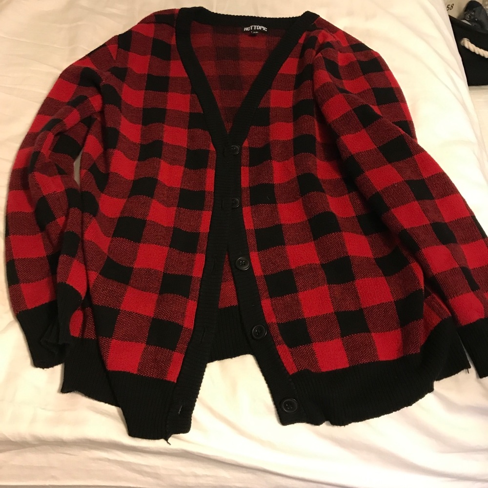 Plaid sweater